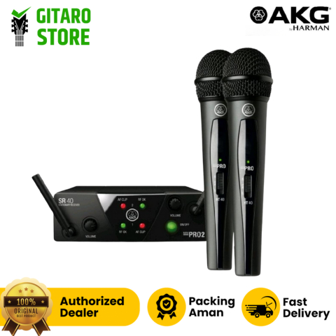 Microphone Mic Wireless AKG WMS40 WMS 40 PRO 2 Isi 2 Mic Original