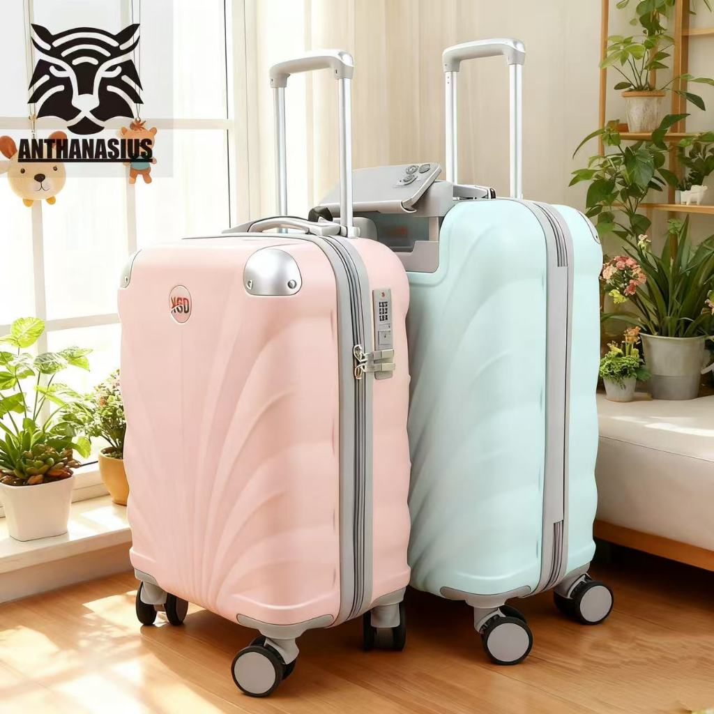 koper Modis Besar ABS+PC Kabin Bagasi 20inch 22"24" tas koper besar Roda 4 koper Mini Case