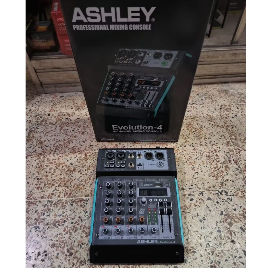 Mixer Ashley Evolution-4 Evolution 4 Original Murni 2 Channel
