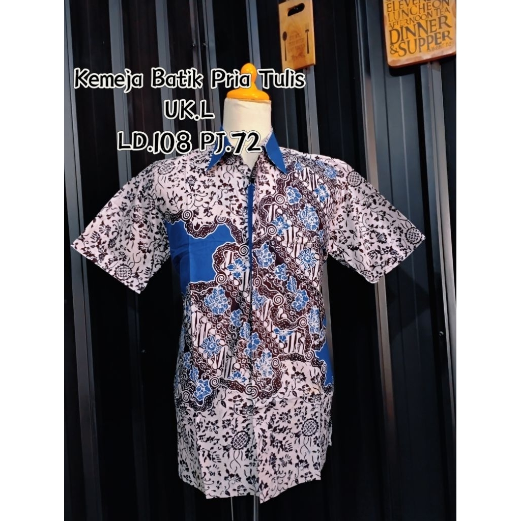 Batik Tulis Biru Putih
