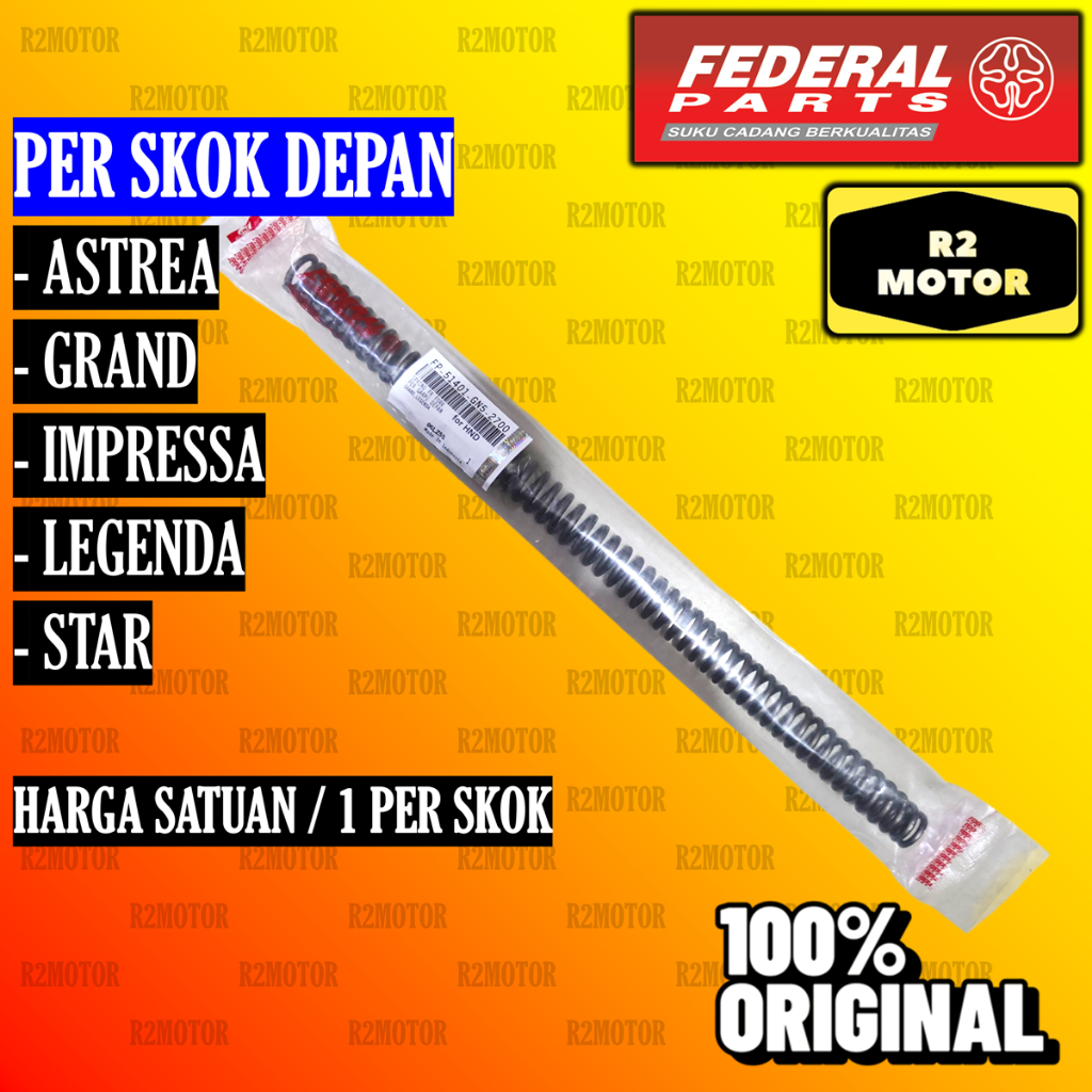 Fp Pir Per Skok Shock Sok Depan Federal Gn5 Astrea Grand Impressa Legenda Star (Harga 1 Per)