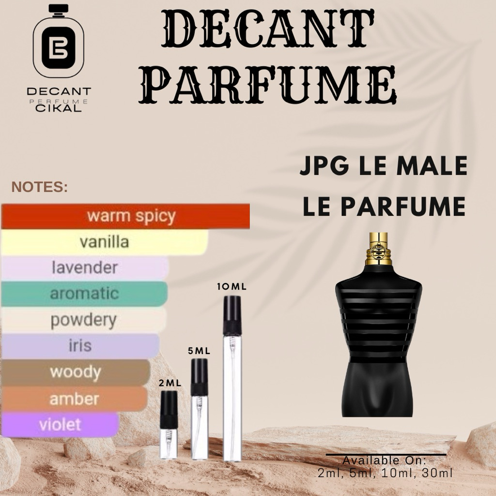 decant parfume JPG LE MALE LE PARFUME (free tester)