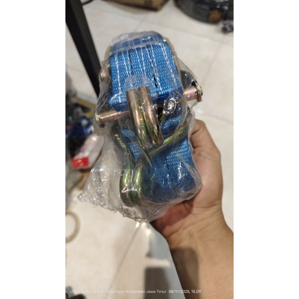 RACHET TIE DOWN 2" X 10meter/ Tali pengikat barang / sound system track belt