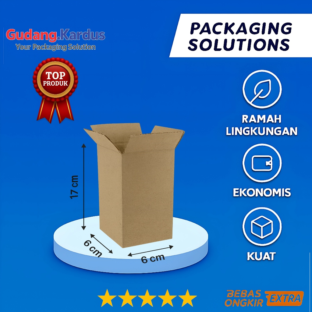 kardus packing UK 6x6x17 kardus polos kardus packing kecil kardus packing besar karton box packing