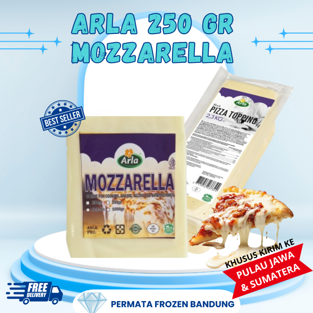 Keju Mozarella Arla 250 Gram (HALAL) /  Mozarella Cheese Molor