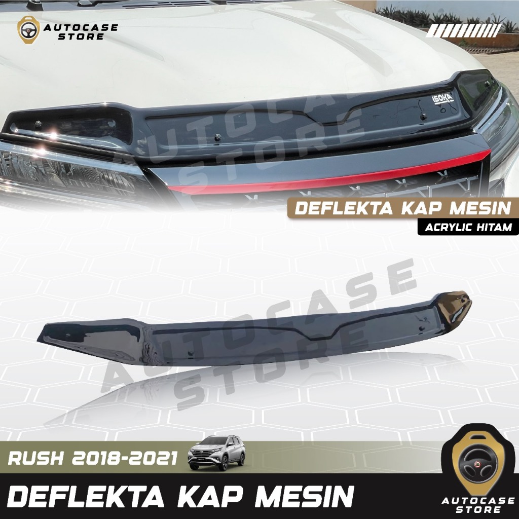 DEFLEKTA KAP MESIN ALL NEW RUSH TERIOS 2018 2019 2020 2021 2022 2023 2024 2025 UP AKSESORIS MOBIL