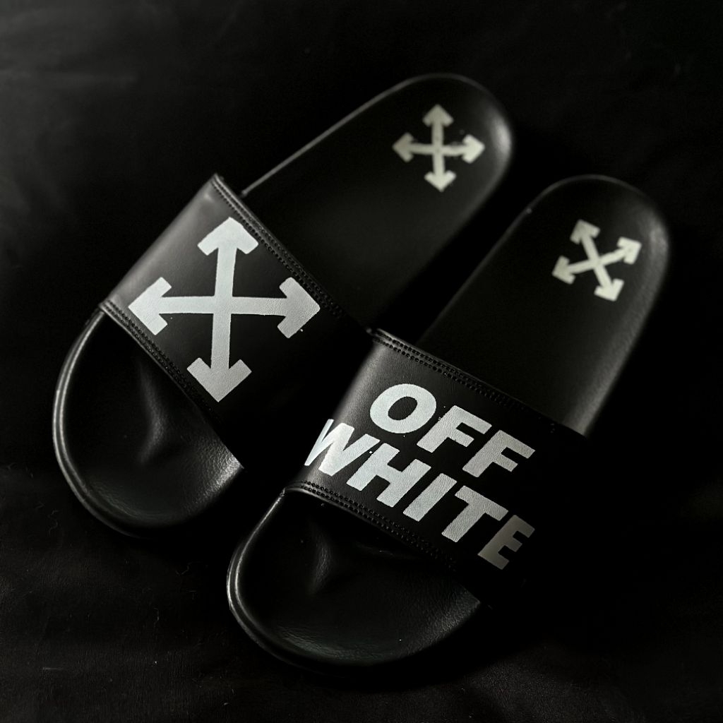 Sandal Off-WHITE Slides, Sandal Pria Murah kualitas import , Sandal Slide Off WHITE