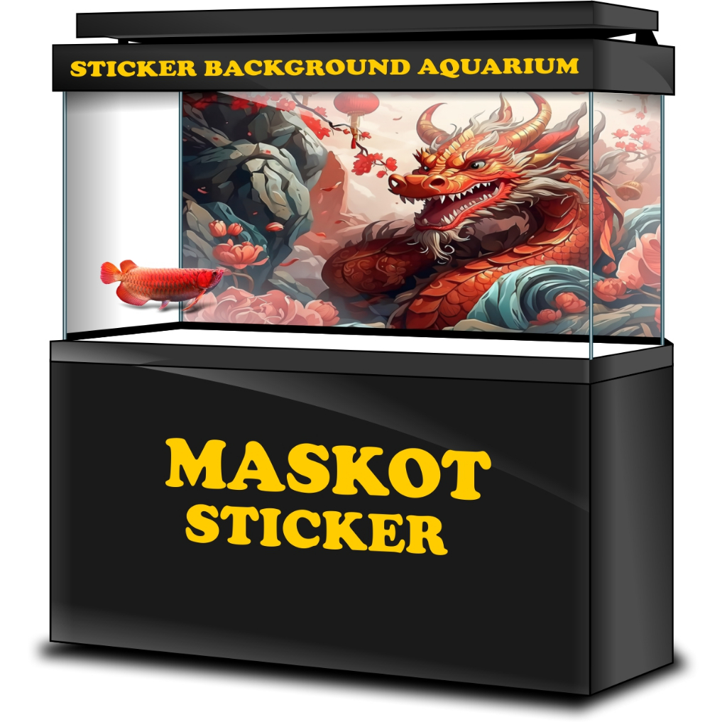 STICKER AQUARIUM, STIKER AKUARIUM, AQUASCAPE,  STIKER KACA AQUARIUM, STIKER BACKGROUND AQUARIUM, STI