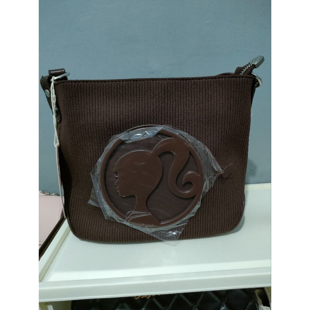 Tas Barbie kuncir mini coffe & hitam