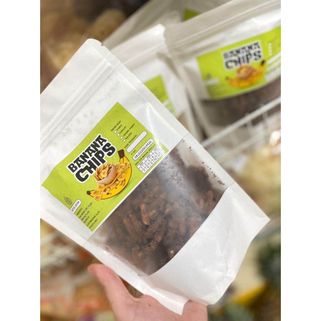 banana chips rasa coklat