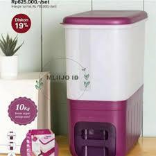 rice smart 10 kg tupperware tempat beras