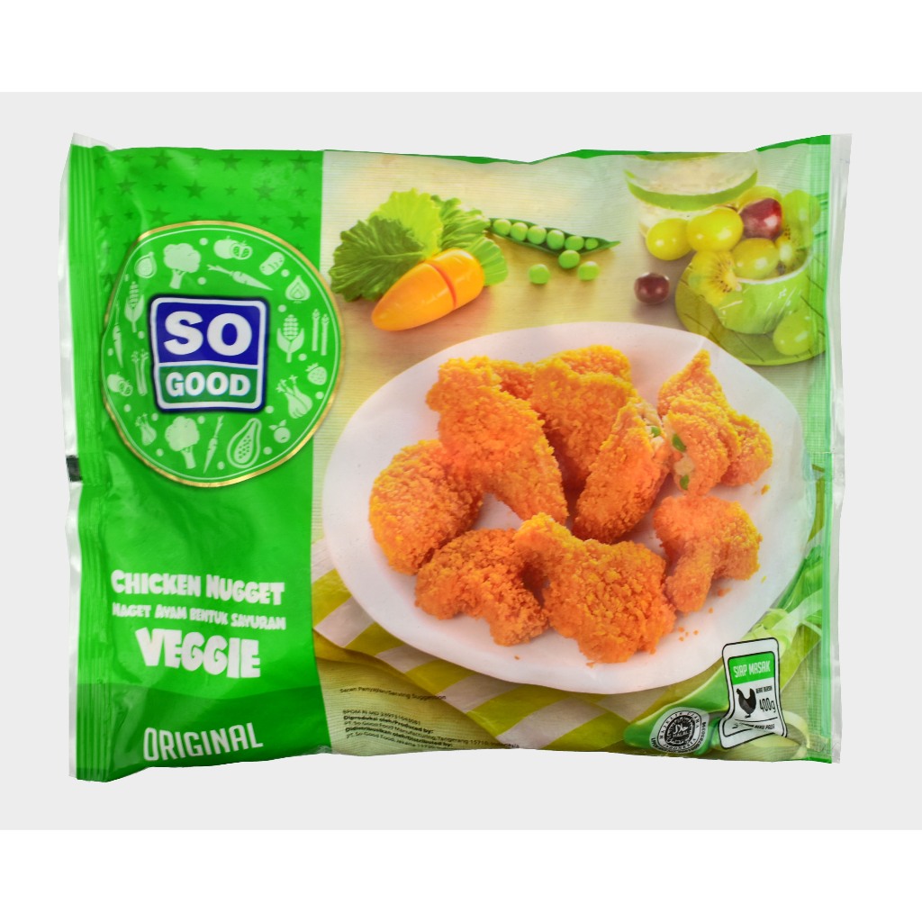 So Good Chicken Nugget Veggie Original 400 Gr