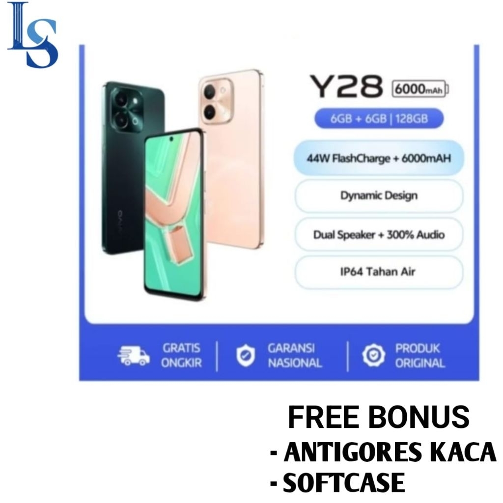 HP VIVO Y28 RAM 6/128 GB | 8/128 GB | 8/256 GB + NFC[Vivo Y28 6/128 | 8/128 | 8/256] Garansi Resmi