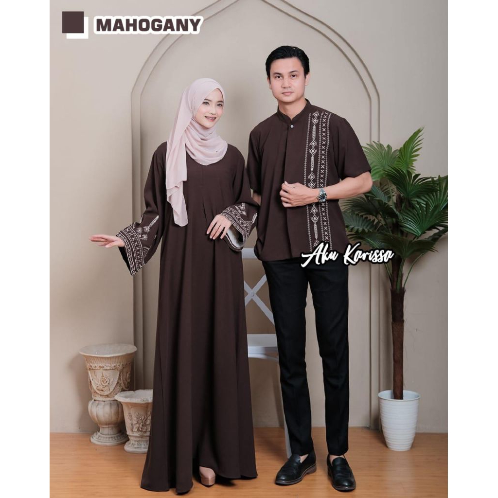 PRE ORDER!!! GAMIS COUPLE MOM AND DAD ZAFRAN & ZAFIRA ORIGINAL BY AKU KARISSA