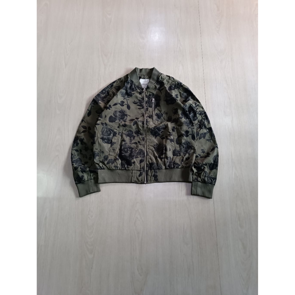 TOPTEN FLORAL BOMBER JACKET