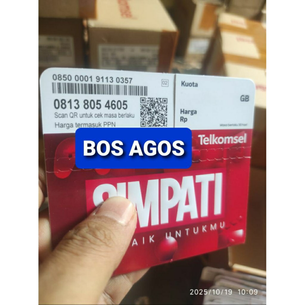Nomor Cantik Telkomsel 11 Digit Prabayar Seri Karakter BOS AGUS 805 4605