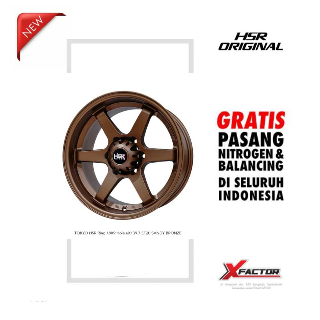 VELG MOBIL HSR R18 HSR TOKYO R18X9 H 6X139,7 ET20