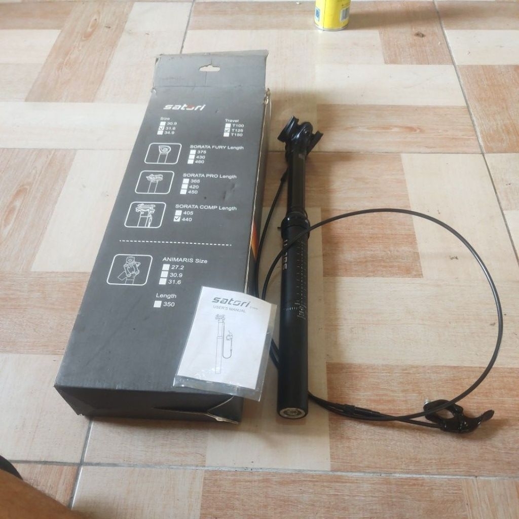 Seatpost Satori Sorata Comp 31.6x440mm Travel 125mm Dropper Seatpost Satori