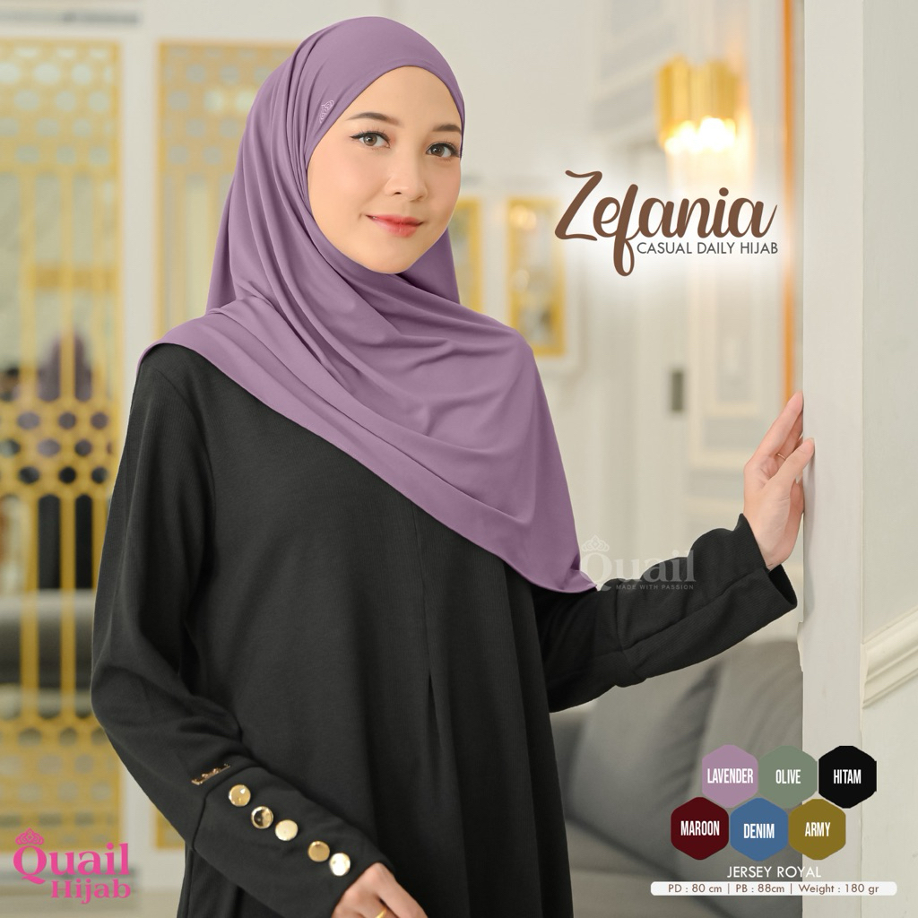 Quail Hijab - ZEFANIA CASUAL DAILY HIJAB ORI QUAIL