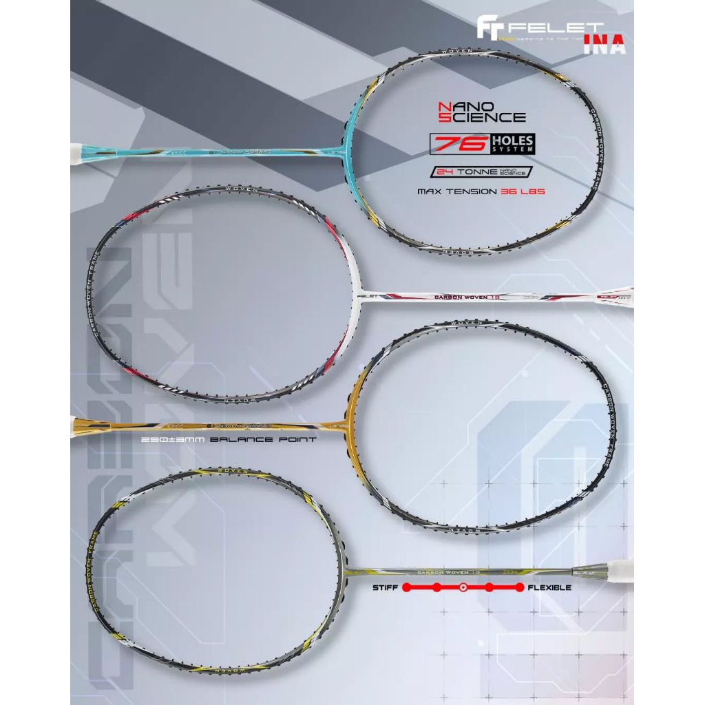 Raket Felet Carbon Woven 18