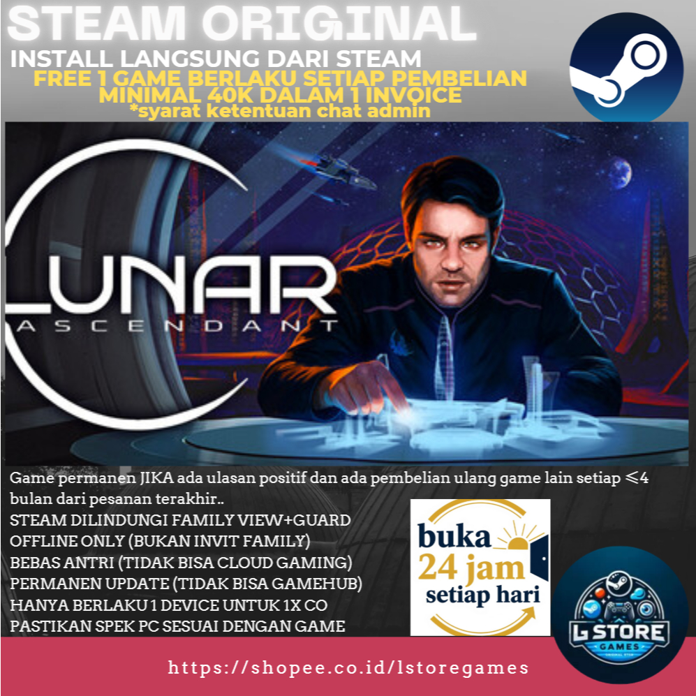 Lunar Ascendant Offline Game PC Original
