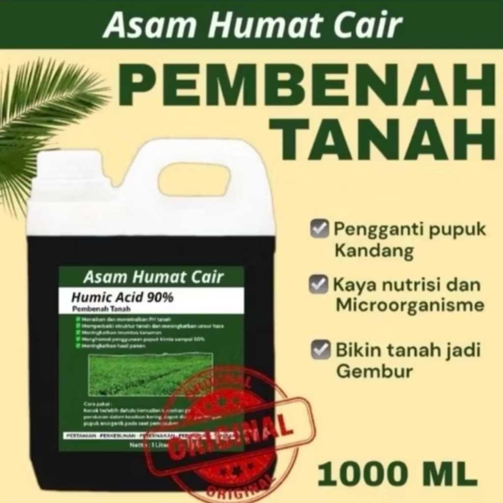[COD] Asam Humat Cair Humic Acid 90% Pembenah Tanah Alami