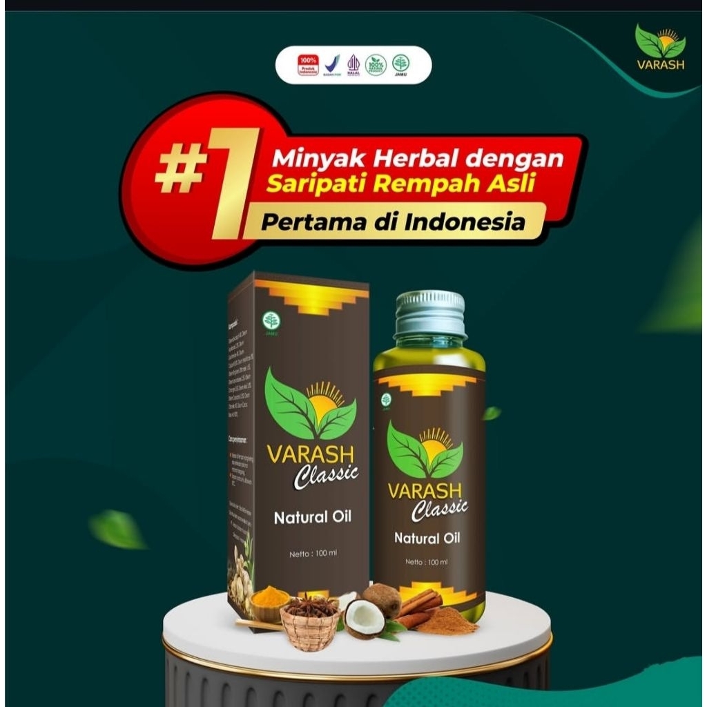 Minyak Varash Classic (Varash Classic Natural Oil 100 ML)