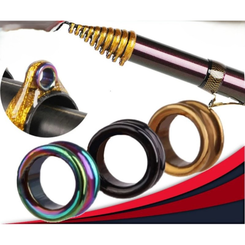 Ring Guide Keramik untuk Kolong Tegek Ukuran 3/4/5/6 Warna  Hitam/Gold/Pelangi