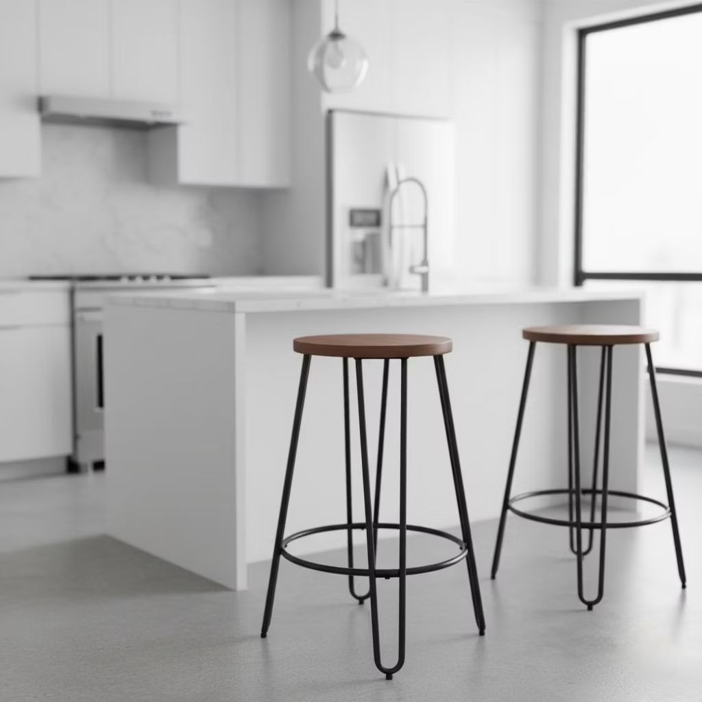 KURSI CAFE/KURSI BAR/KURSI KONTER TINGGI 40CM BESI 8MM FULL SNI