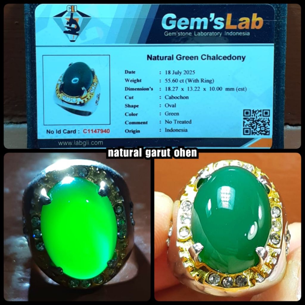 batu ijo Garut Ohen kristal body kristal