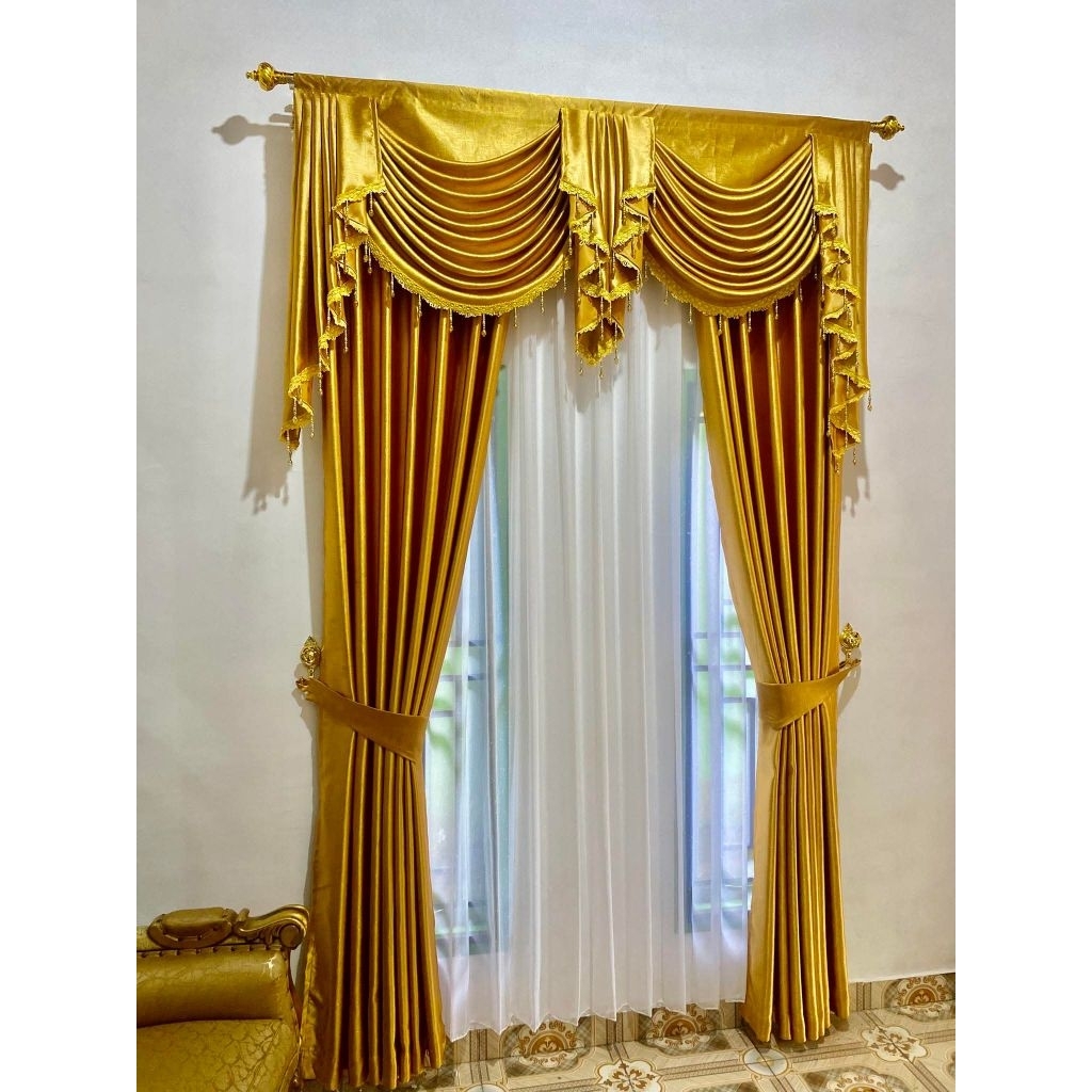 Gorden Model Sepanyol Elegan – Mewah & Berkelas untuk Ruang Tamu