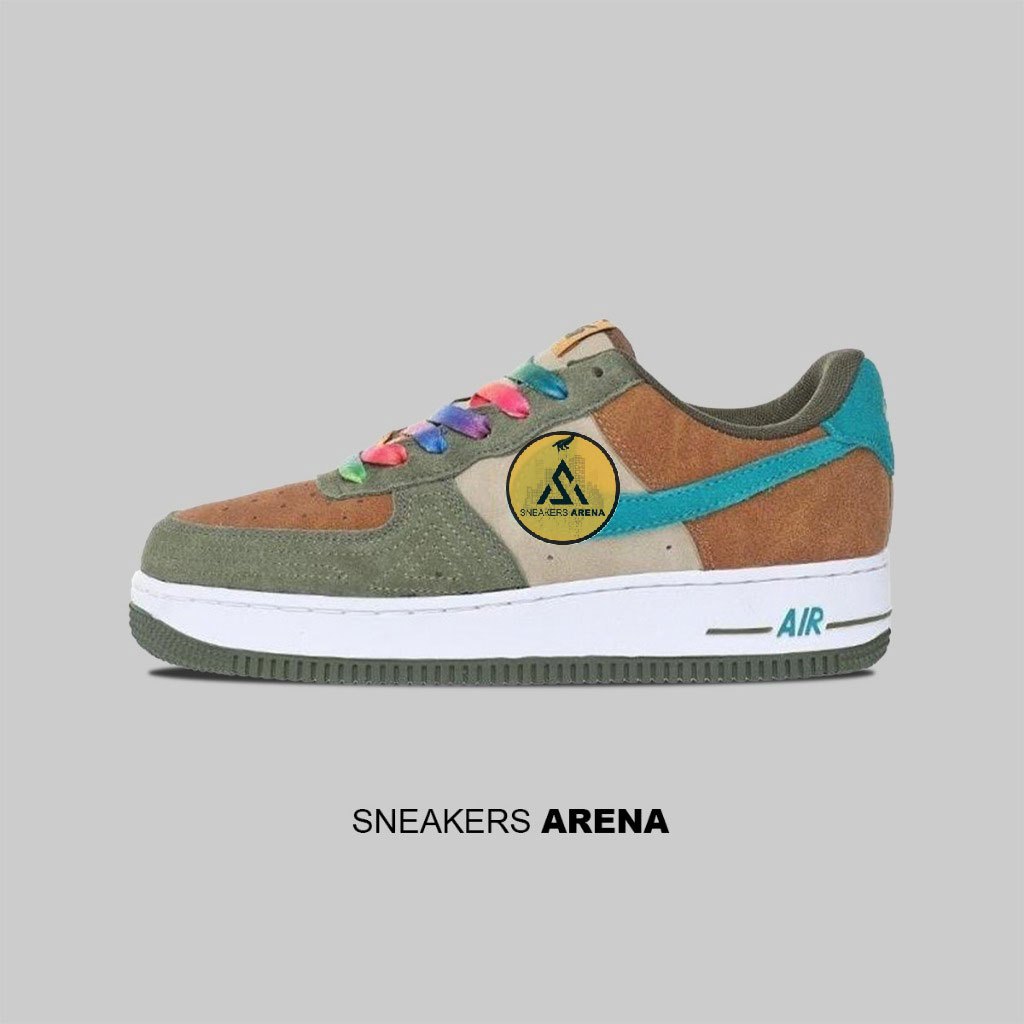 Sneakers Sepatu NK Air Force 1 Toasty Oil Green Sail Medium Olive Sequoia Original