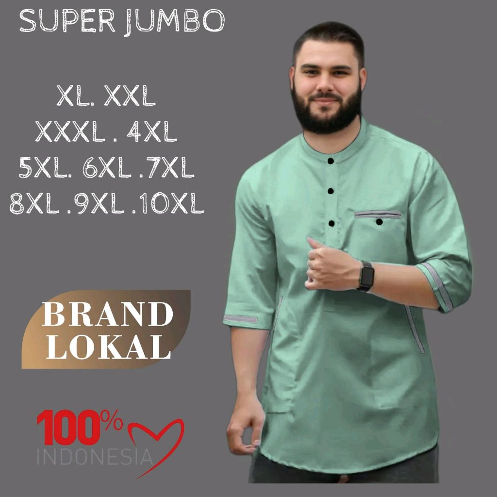 Koko Kurta Lebaran Modis Katun Toyobo Jumbo