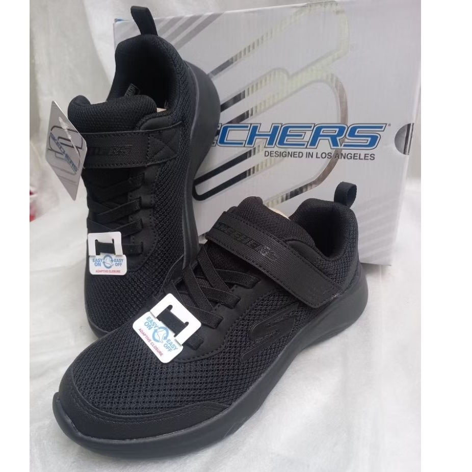 Sepatu Hitam Polos Sekolah Anak SKECHERS Selectors Unisex