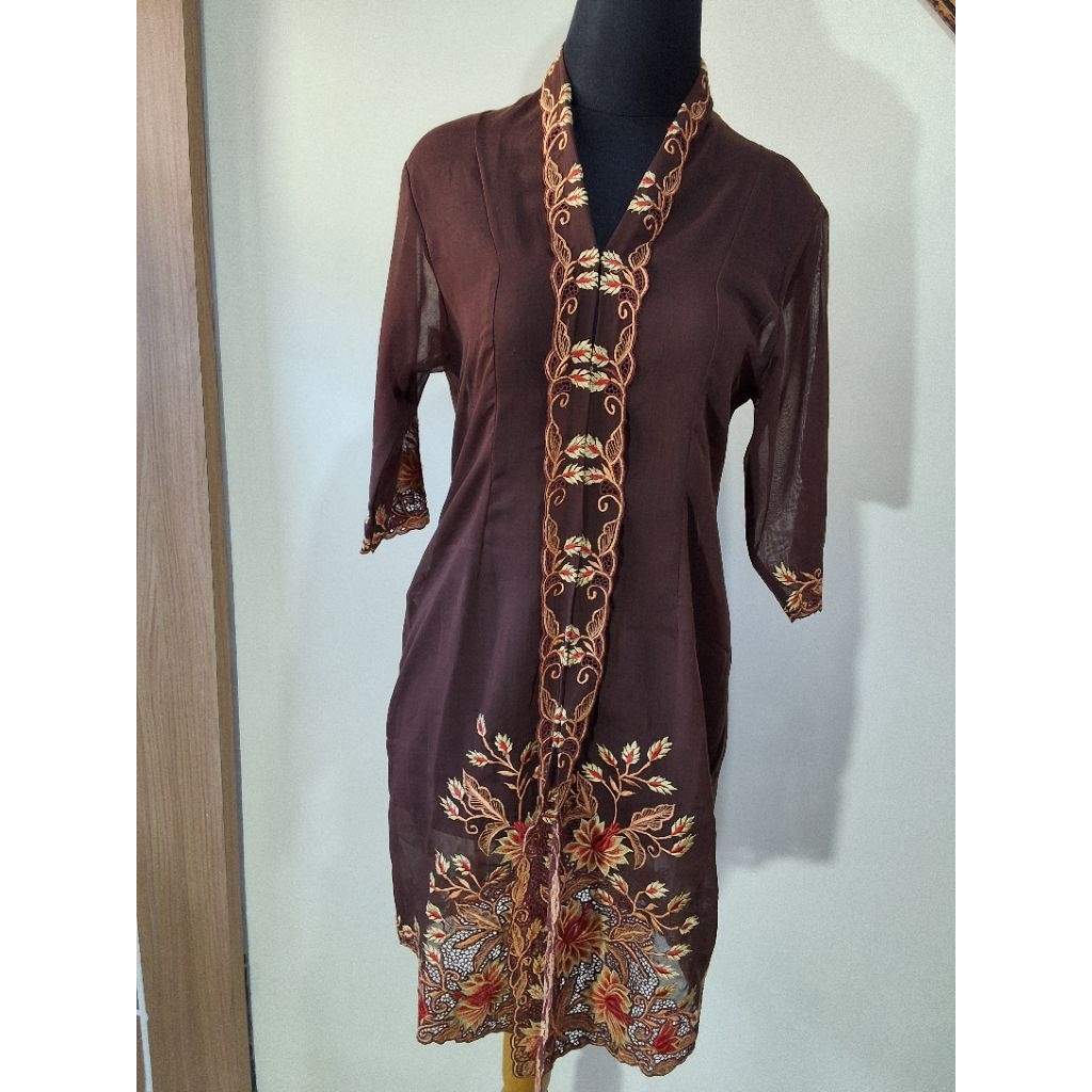 Kebaya Encim Bordir Dewasa/Kebaya Encim/Kebaya Bordir/Kebaya Encim Panjang