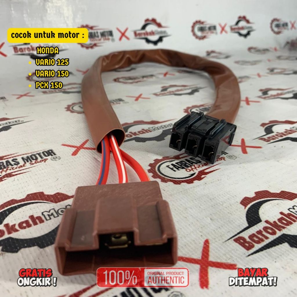 KABEL SOKET SOCKET ECU ECM ACG STARTER PIN 3 MOTOR HONDA VARIO 125 VARIO 150 PCX 150