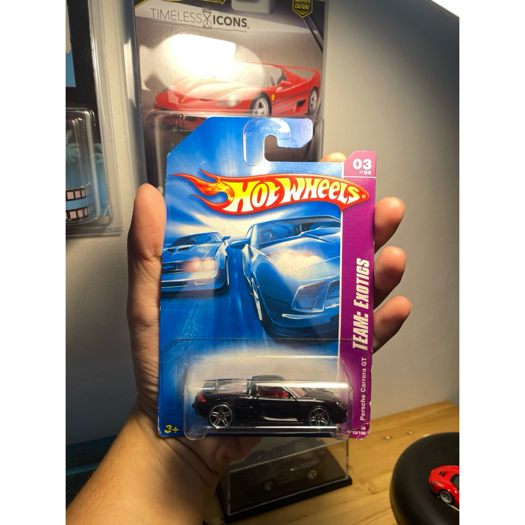 Hot Wheels Porsche Carrera GT AKTA Blue Card