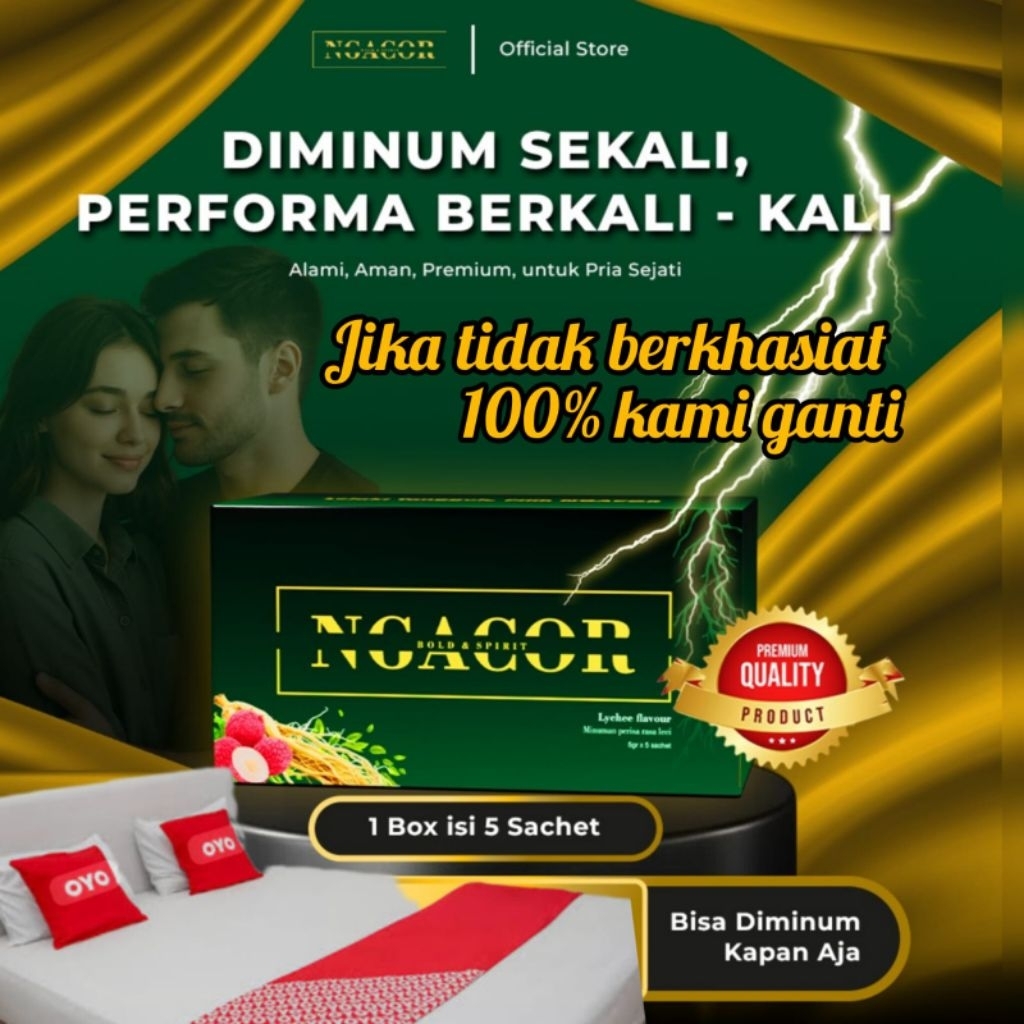 NGACOR GINSENG KOREA PENINGKAT PERFORMA PRIA rasa lychee ekstrak Ginseng korea bpom Menjamin kualita