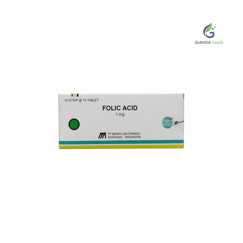 FOLIC ACID 1mg Marin Liza / Folic Acid 1 Box 100 Tablet