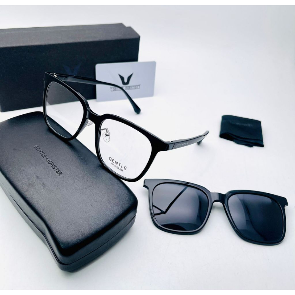kacamata clip on GM Lensa polarized Anti UV 400 dan frame Lensa Antiradiasi