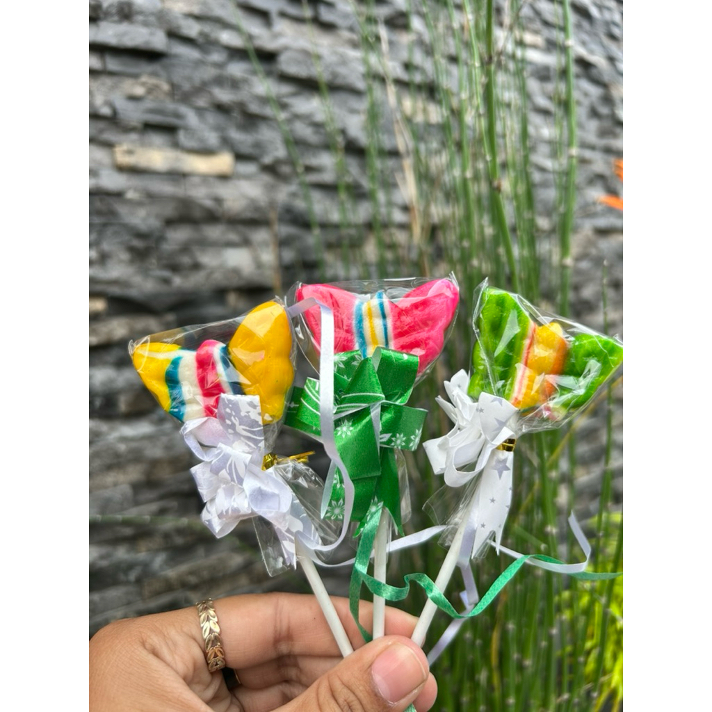 Lolipop Kupu Pita isi 20 pcs by Nggraming Candy