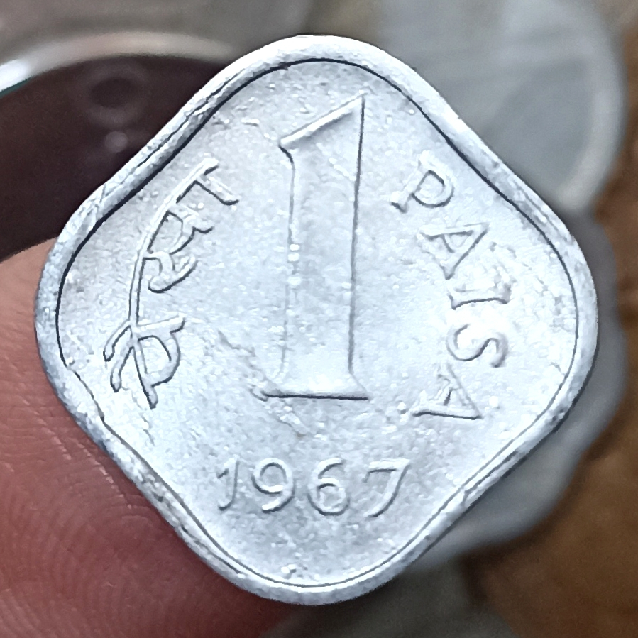 Koin Kuno India 1 Paisa Tahun 1967