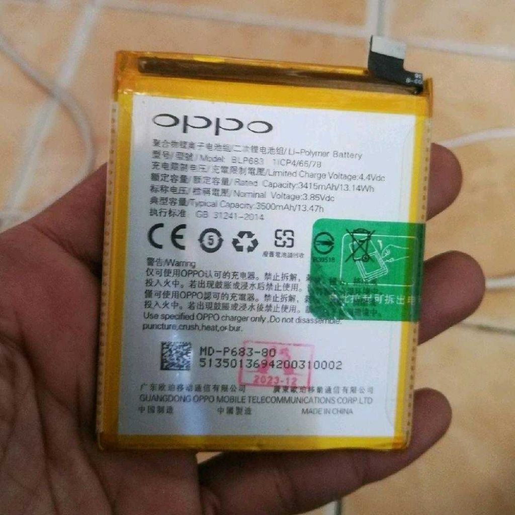 Baterai Oppo BLP683 ( Oppo F9 / Oppo F9 Pro )