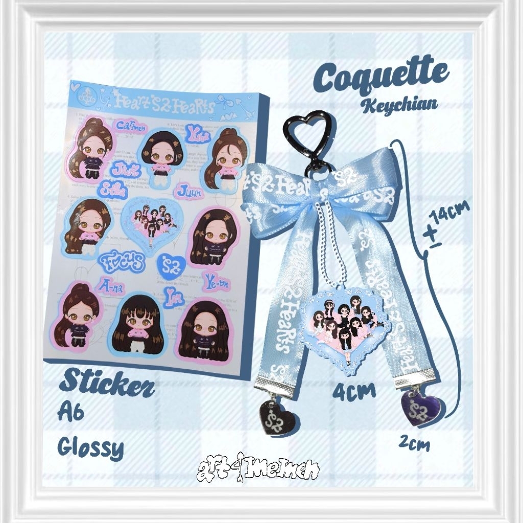 Coquette keychain & Sticker - Hearts2Hearts Focus