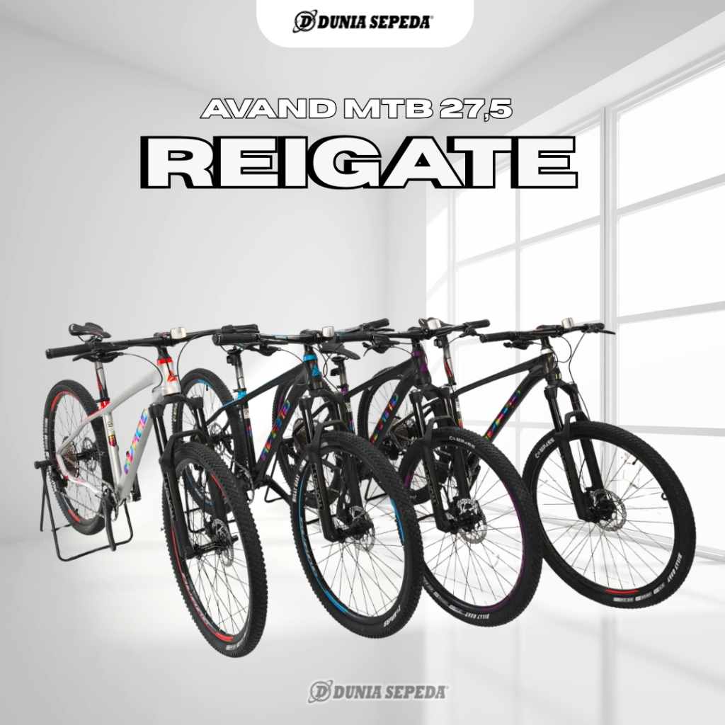 Sepeda Gunung MTB 27.5 Avand Reigate Alloy Shimano Deore 12 Speed by United