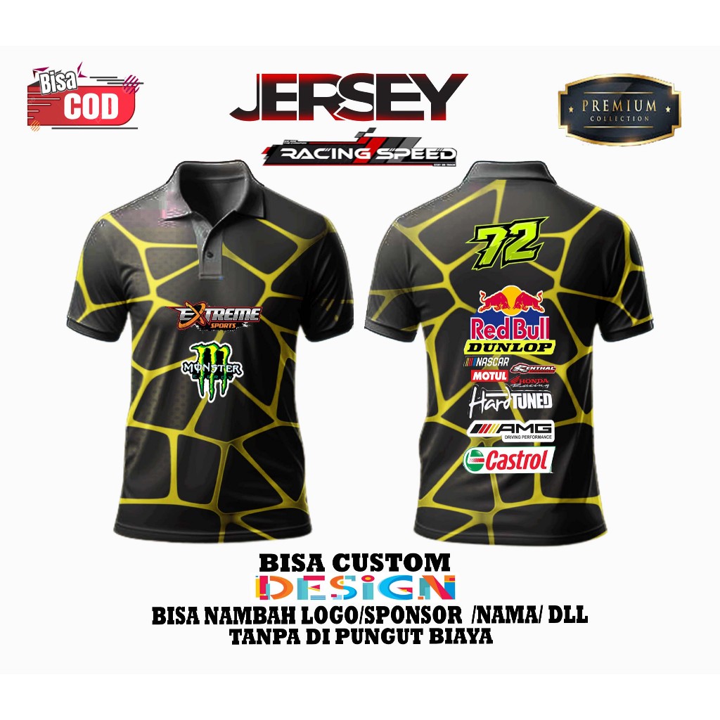 JERSEY RACING SUPERMOTO RIDER/BAJU JERSEY SUPERMOTO CRF KLX WR DTRACKER 11