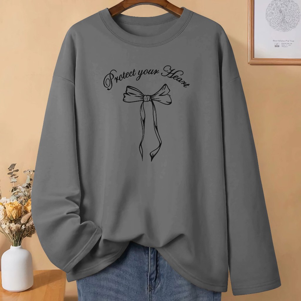 HS COD Kaos Oversize Unisex Wanita Lengan Panjang Distro Wanita Lengan Panjang Streetwear Oversize L