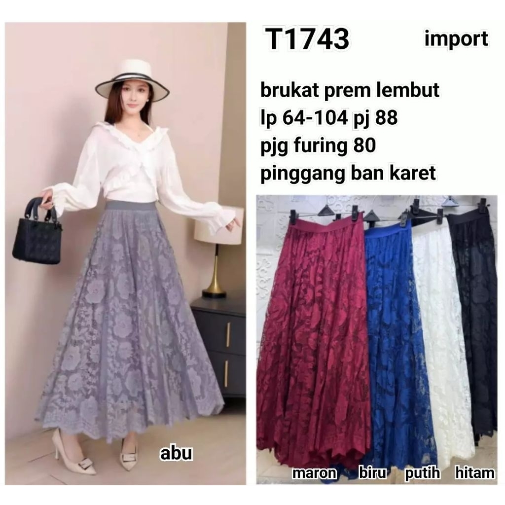 T1743#Rok brukat panjang import