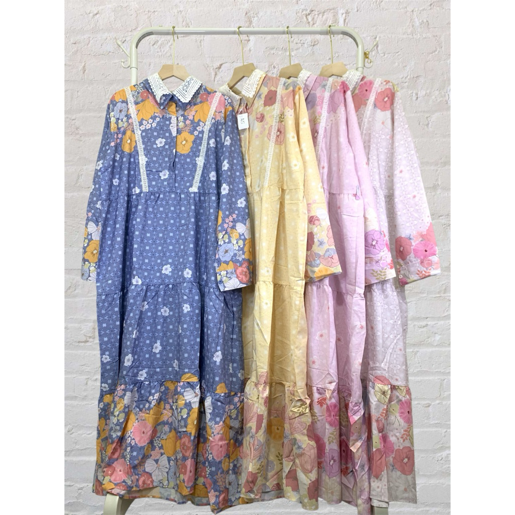 Gamis Humaria Kerah Renda