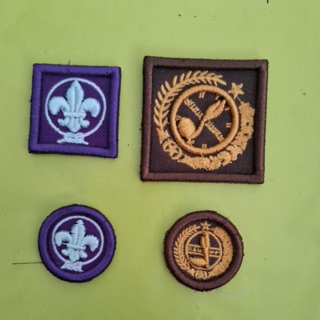 Bordir timbul logo kitri ,wosm pramuka putra & putri